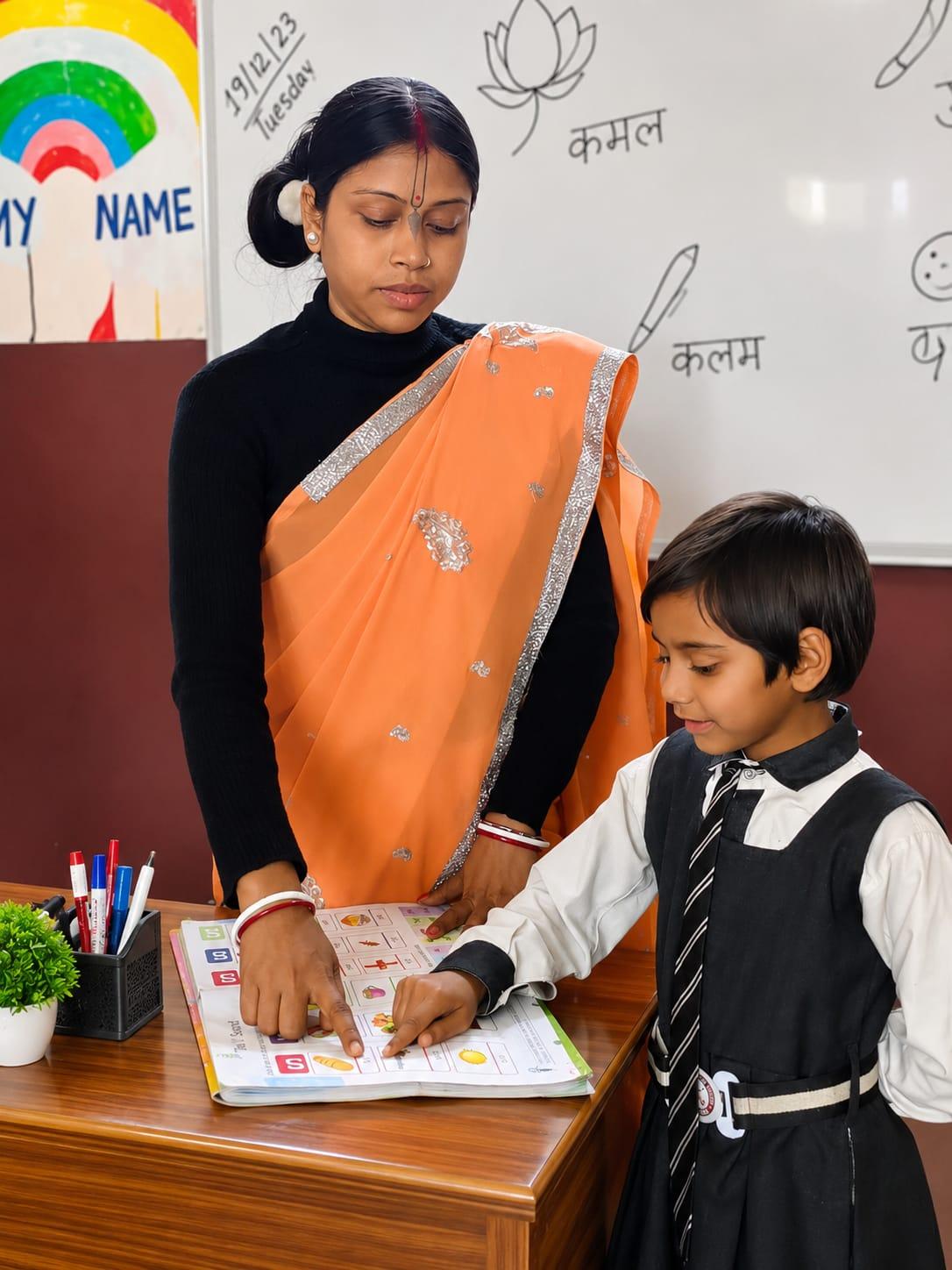 Academic learning at Charkula Global Public School
