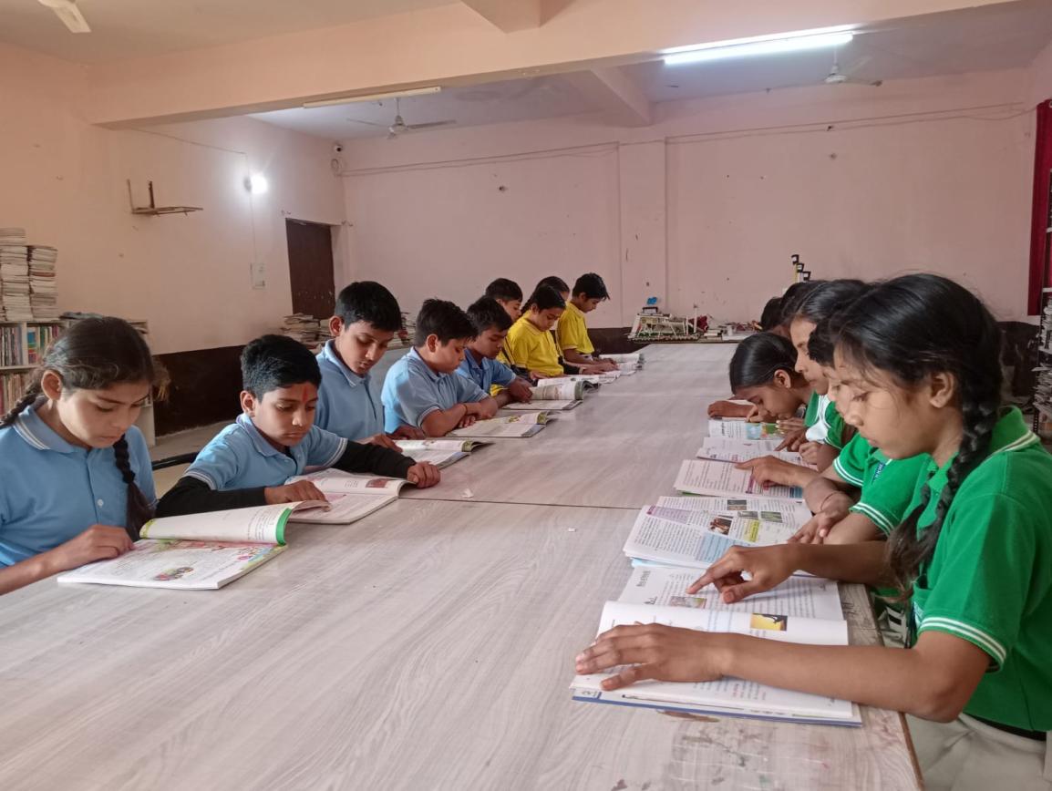 Library at Charkula Global Public School